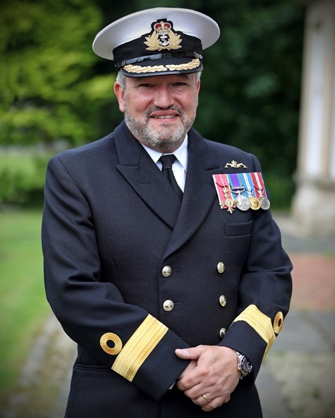 Commodore Jim Perks is Head of the Submarine Service and receives a CBE