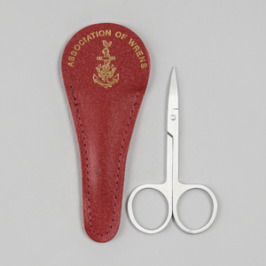 scissors in leather case