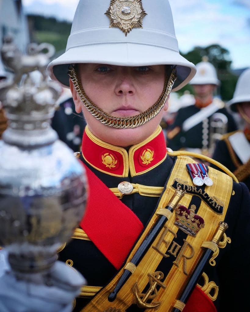 First Female Drum Major in RMBS Association of Wrens